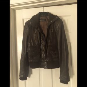 R & O Brown Leather Jacket